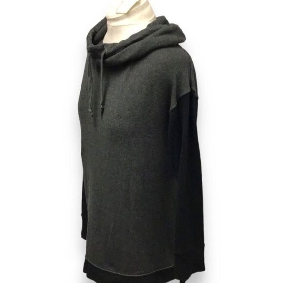 Hugs by Soft Surroundings Women’s Oversize Cowl Neck Sweater, Gray, Size M - Picture 3 of 7